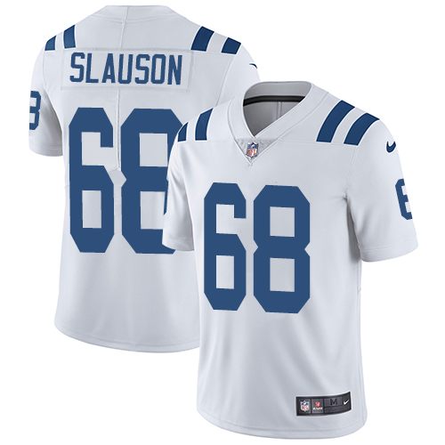 Indianapolis Colts #68 Limited Matt Slauson White Nike NFL Road Men Vapor Untouchable jerseys